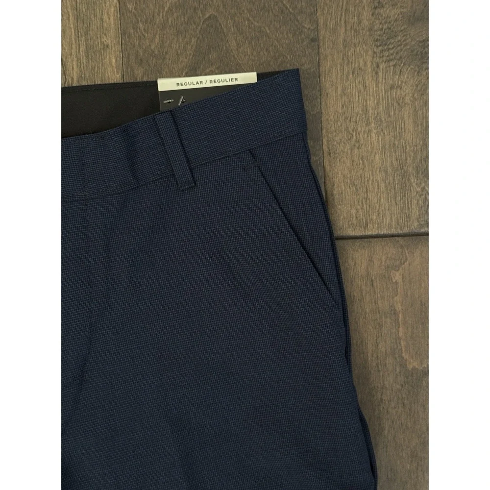 NWT Van Heusen Flex Flat Front Dress Pants Boys Size 14R Navy Blue Stretch‎